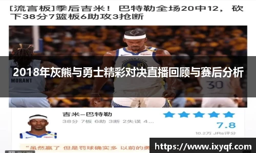 2018年灰熊与勇士精彩对决直播回顾与赛后分析